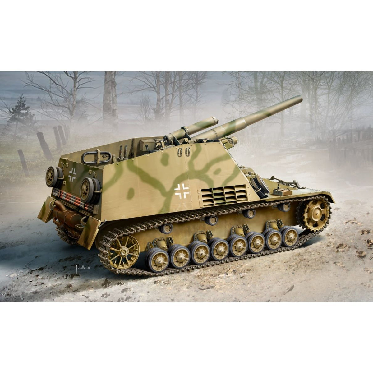 DRAGON(ドラゴン) WW.II ドイツ軍 Sd.Kfz.165 フンメル自走砲 極初期