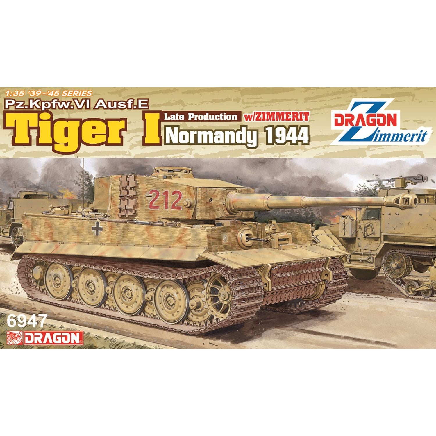 1/35 WW.II ドイツ軍 ティーガーI 後期生産型 ノルマンディー1944 マジックトラック/アルミ砲身/3Dプリントマズルブレーキ/ –  SOOTANG