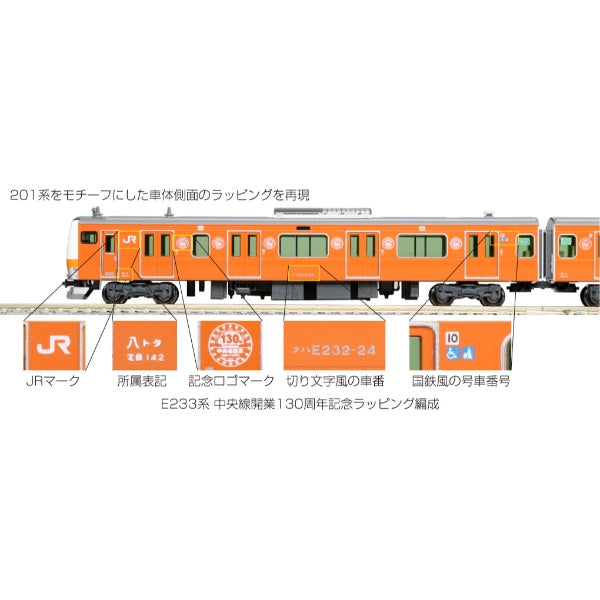 E233系 中央線開業130周年記念ラッピング編成 10両セット