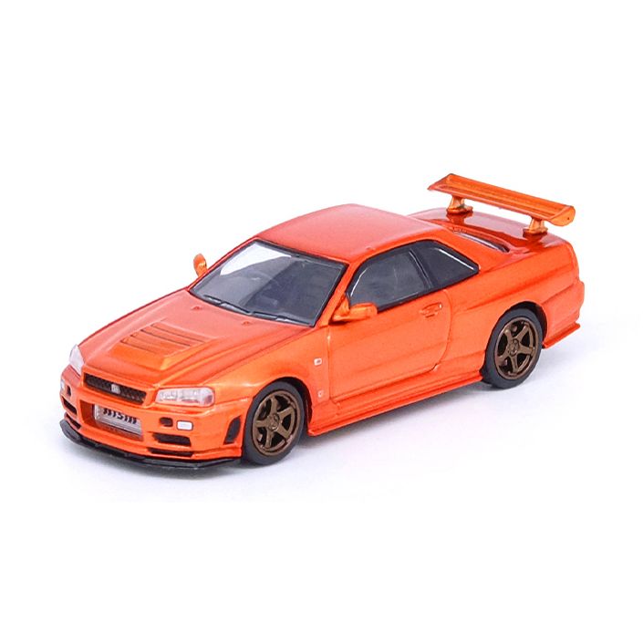 INNO Models(イノモデル) Nissan スカイライン GT-R (R34) R-Tune オレンジメタリック 1/64スケール  塗装済みミニカー