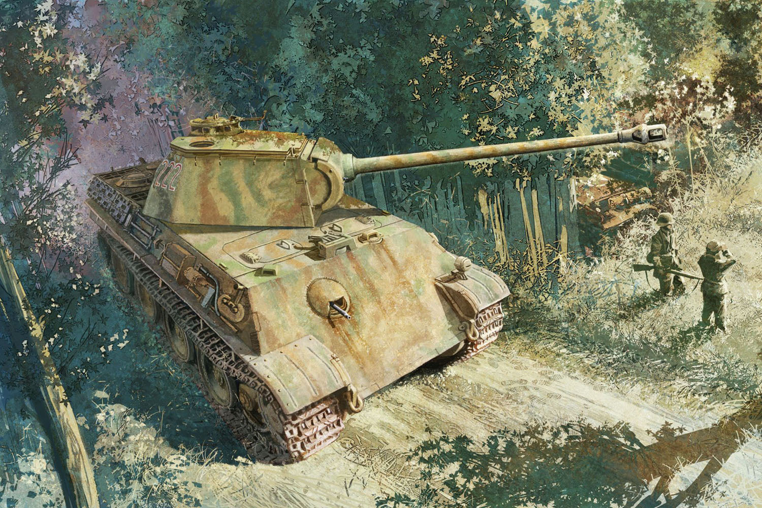 WW.II ドイツ軍 パンターG型 初期生産型 第26装甲連隊 イタリア戦線 