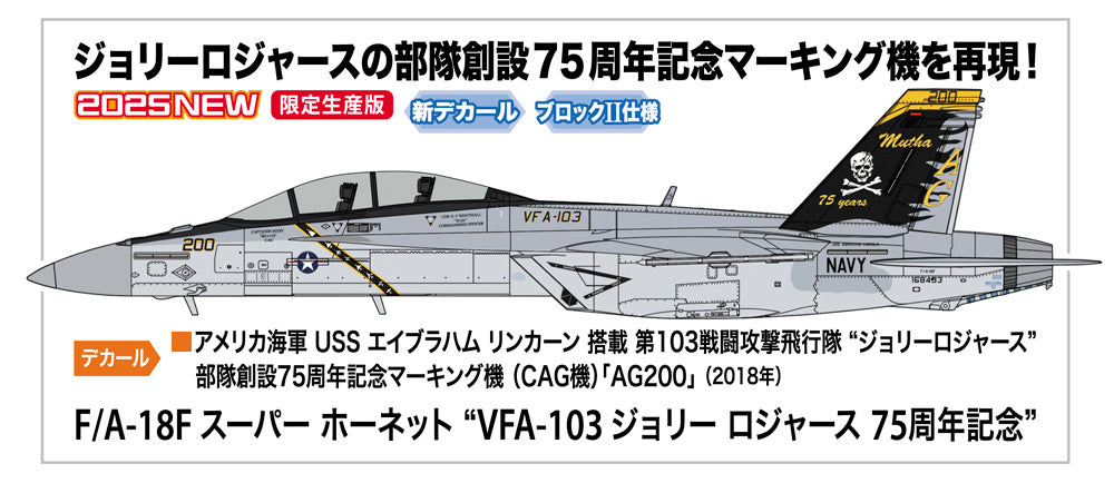 1/48 F/A-18F スーパー ホーネット “VFA-103 ジョリー ロジャース 75周年記念"