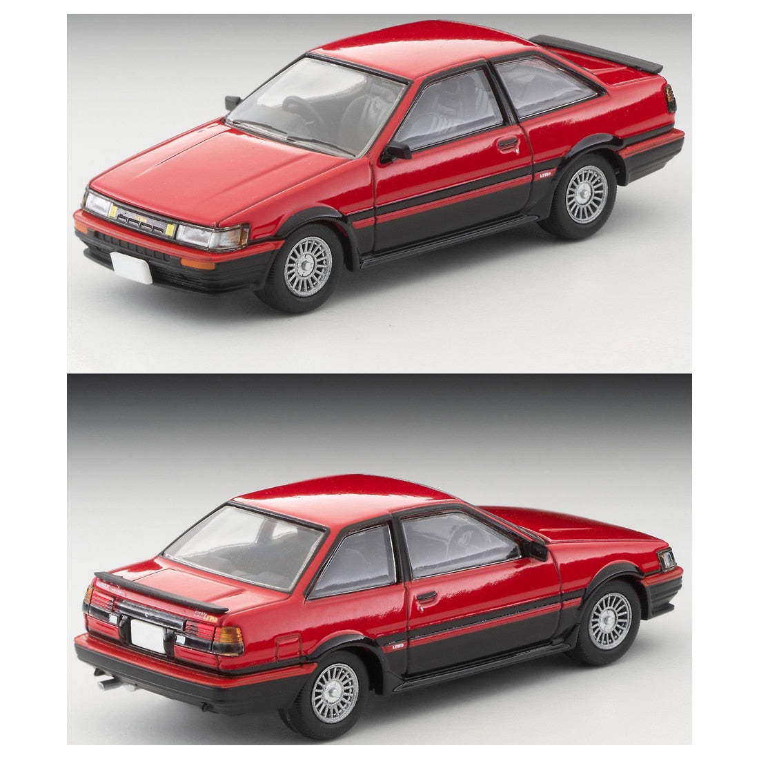 1/64 トミカリミテッドヴィンテージ LV-N304a トヨタ カローラレビン 2ドア GT-APEX 85年式(赤/黒) – SOOTANG