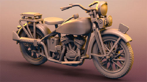 1/72 日･陸王93式軍用バイク単車