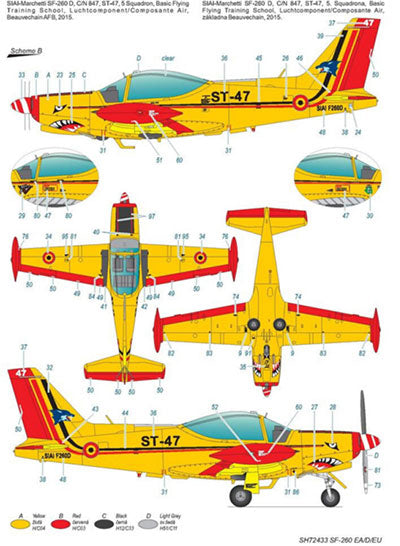 1/72 SIAI-マルケッティSF-260EA/D/EU練習機・後期キャノピー