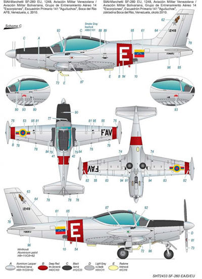 1/72 SIAI-マルケッティSF-260EA/D/EU練習機・後期キャノピー