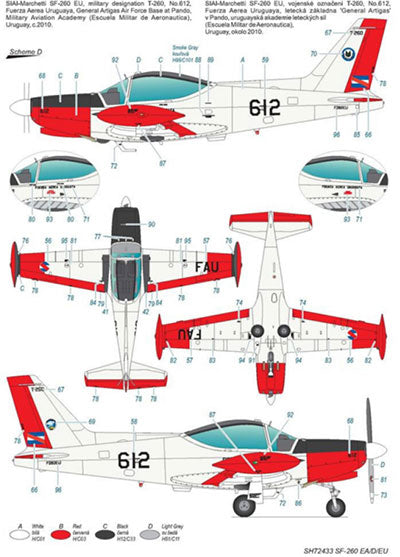 1/72 SIAI-マルケッティSF-260EA/D/EU練習機・後期キャノピー