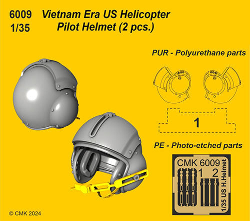 1/35 米・ヘリコプター乗員ヘルメット(ベトナム戦)2個