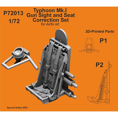 1/72 英・タイフーンMk.I用照準機&シート・エアフィクス