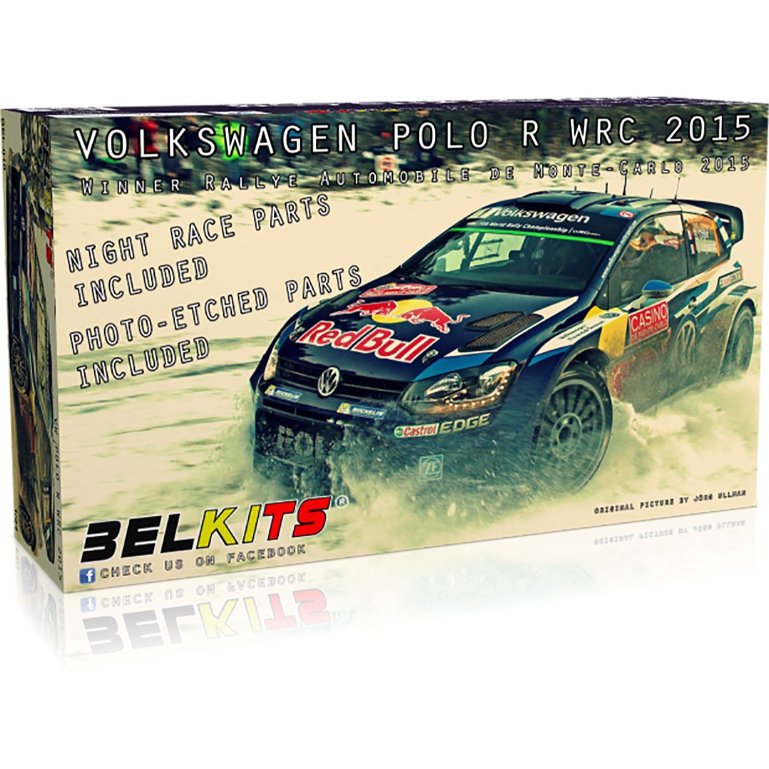BELKITS(ベルキット) フォルクスワーゲン ポロ R WRC 2015 モンテカルロラリー ウィナー 1/24スケール 未塗装組立キット