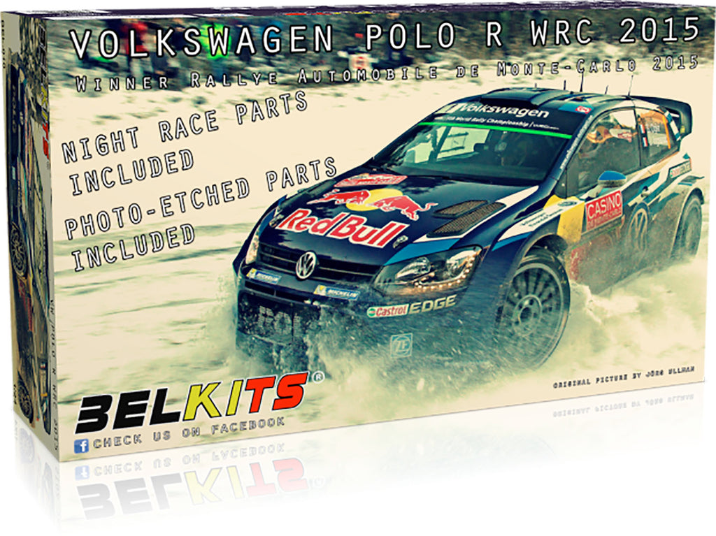 BELKITS(ベルキット) フォルクスワーゲン ポロ R WRC 2015 モンテカルロラリー ウィナー 1/24スケール 未塗装組立キット