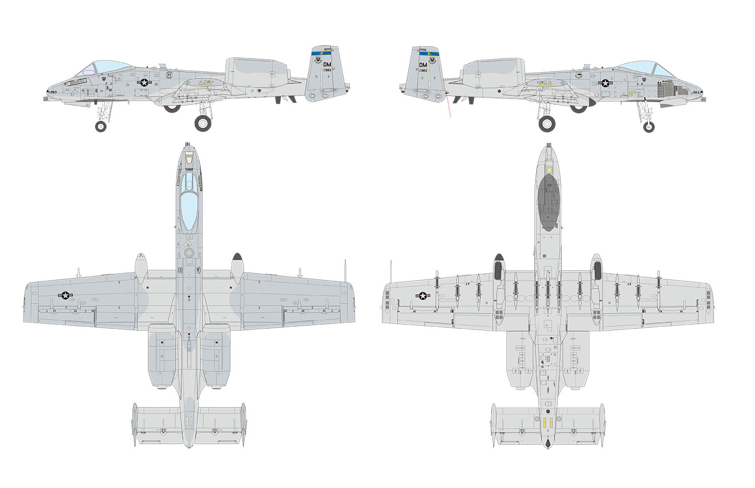 1/48 アメリカ空軍 攻撃機 A-10C サンダーボルトII 第354戦闘飛行隊 ブルドッグス – SOOTANG