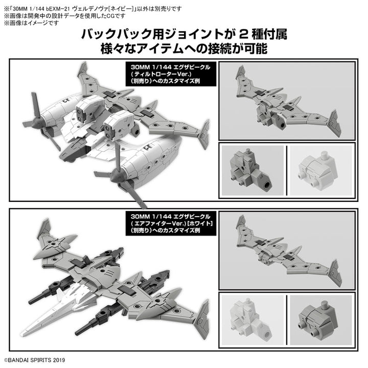 30MM bEXMー21 ヴェルデノヴァ[ネイビー] 1/144スケール