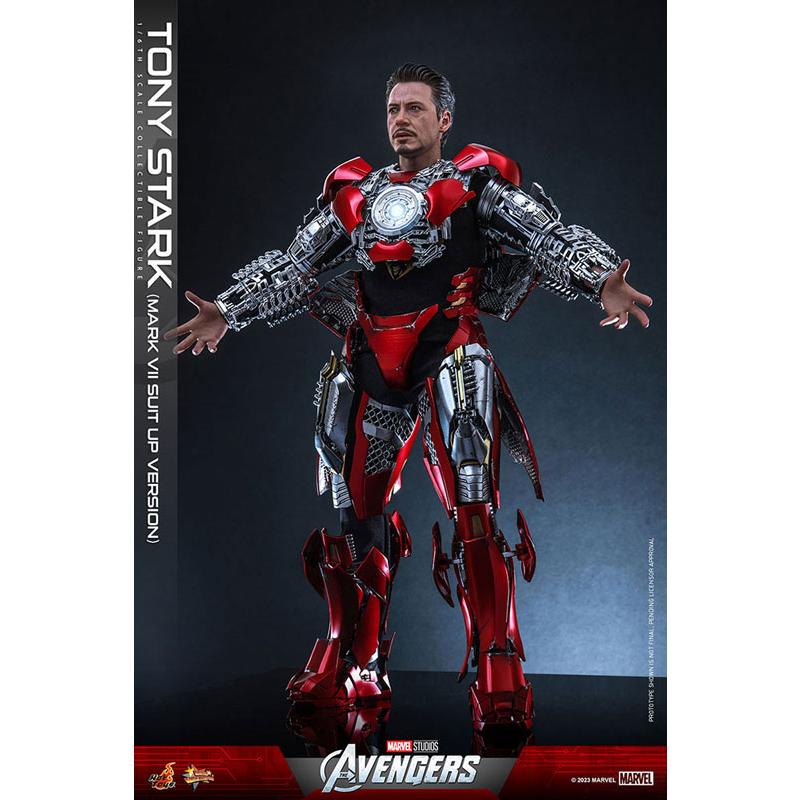 HotToys(ホットトイズ) 『アベンジャーズ』 トニー・スターク（マーク7・スーツアップ版） ムービー・マスターピース 1/6スケール  塗装済み可動フィギュア