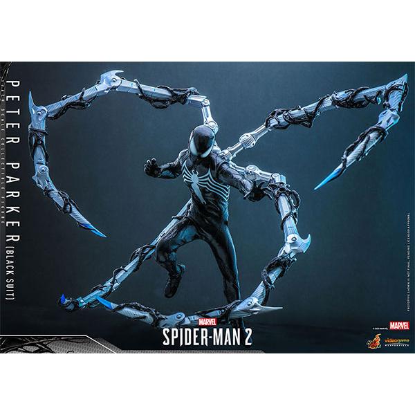 HotToys(ホットトイズ) 『Marvel's Spider-Man 2 ピーター・パーカー／スパイダーマン（ブラックスーツ）  ビデオゲーム・マスターピース 1/6スケール 塗装済み可動フィギュア