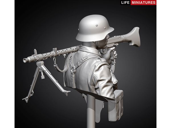 1/10 胸像 WWII ドイツ国防軍 MG34機関銃手 フランス1940