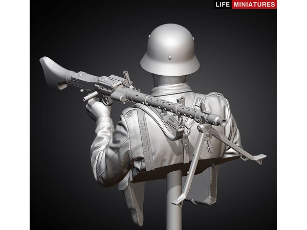 1/10 胸像 WWII ドイツ国防軍 MG34機関銃手 フランス1940