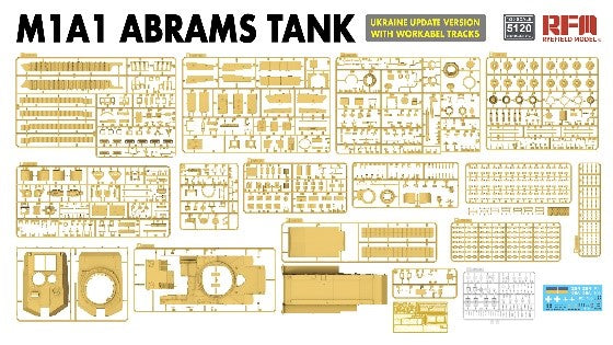 1/35 M1A1 エイブラムス ウクライナ軍アップデート版w/可動式履帯