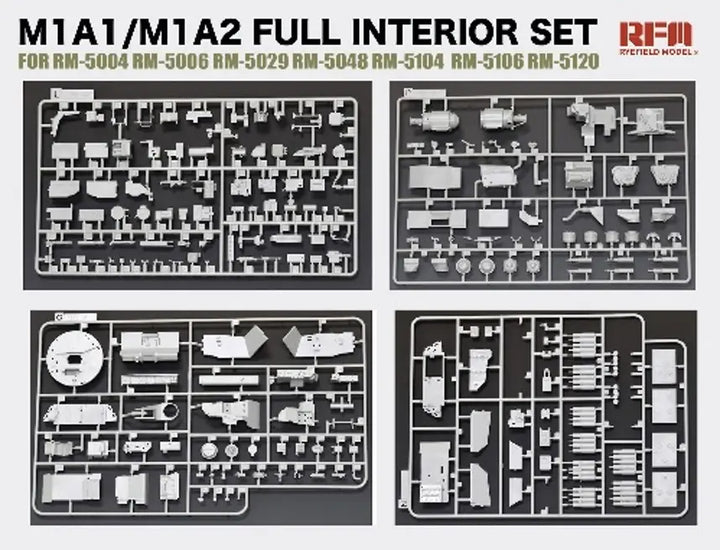 1/35 M1A1/M1A2 エイブラムス用 フルインテリアセット（RFM5004/5006/5029/5048/5104/5106/5120用）