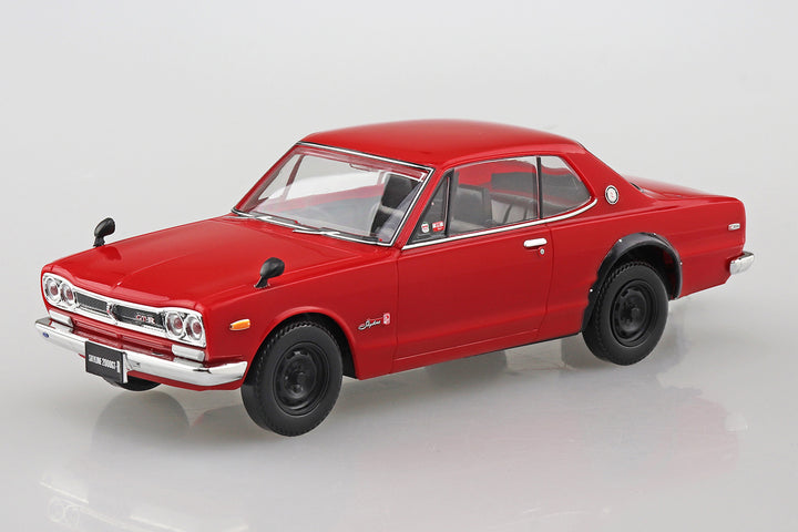 1/32 楽プラ スナップキット ニッサン C10 スカイライン 2000GT-R(レッド)