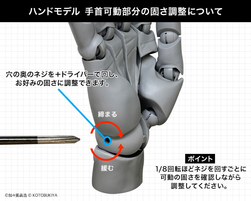 ARTIST SUPPORT ITEM ハンドモデル/L -GRAY- 1/1スケール