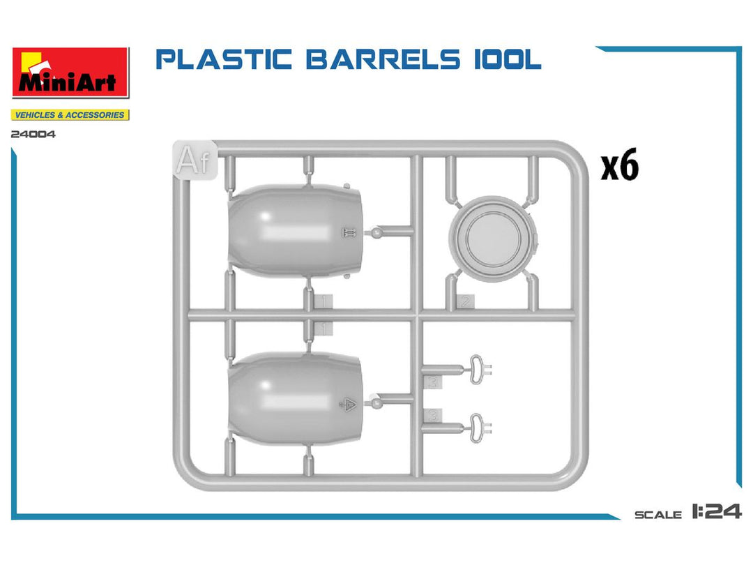 1/35 プラスチック樽 100L