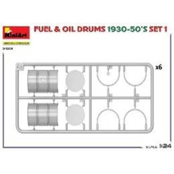 1/24 1930-50年代ドラム缶セット1（ドイツタイプ）