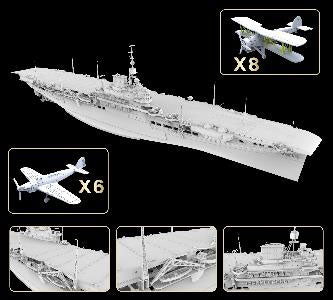 1/700 イギリス海軍 航空母艦 イラストリアス 1940 豪華版