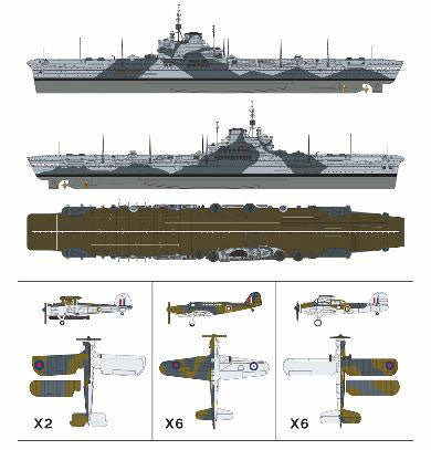 1/700 イギリス海軍 航空母艦 フォーミダブル 1941 豪華版