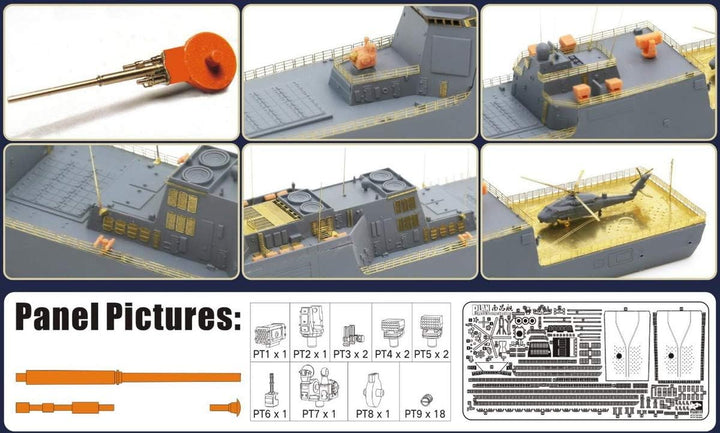 1/700 中国人民解放軍 海軍 055型 ミサイル駆逐艦 南昌 豪華版