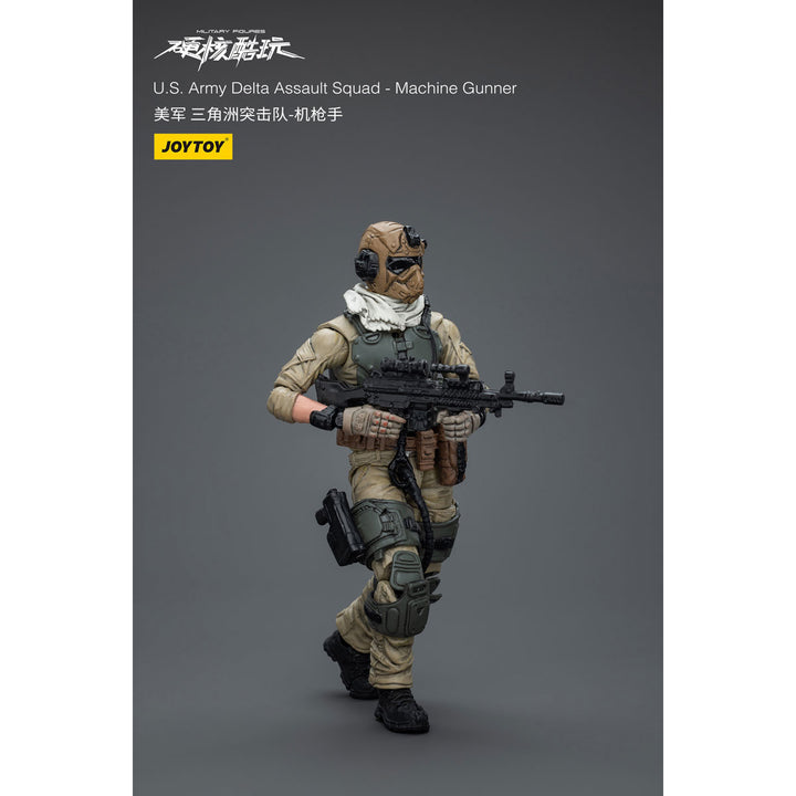 ハードコア・コールドプレイ 米軍デルタ突撃隊 機関銃手 U.S.Army Delta Assault Squad-Machine Gunner 1/18スケール