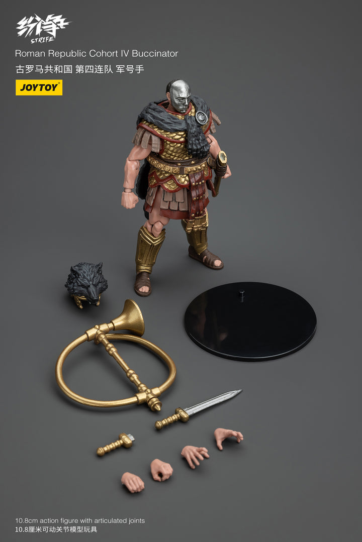 紛争(Strife) 古代ローマ共和国 第IV歩兵隊 ブッチーナ軍楽兵 1/18スケール