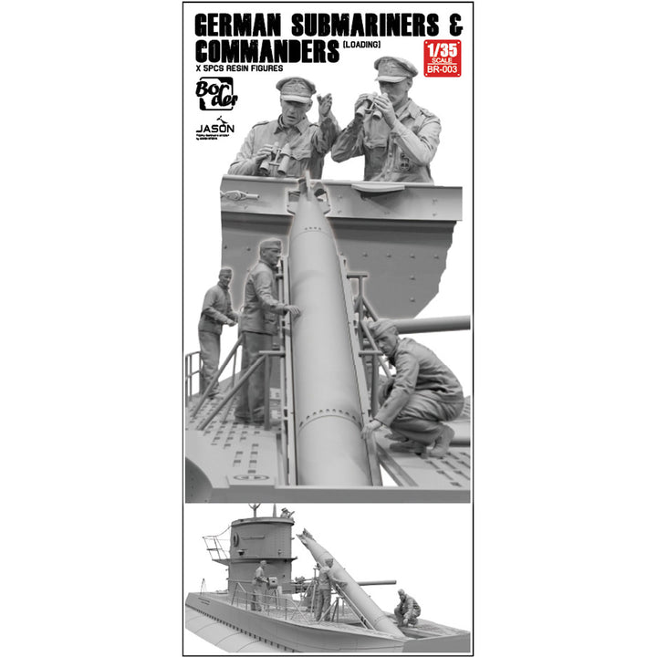 1/35 ドイツ海軍潜水艦乗組員 & 指揮官 (5体セット)