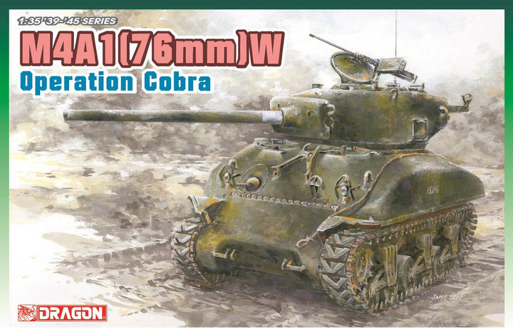 1/35 WW.II アメリカ軍 M4A1 シャーマン(76)W オペレーション コブラ マジックトラック/アルミ砲身/3Dプリント ダックビル/3Dプリント ヘッドライトガード＆ホーンガード付属 豪華仕様