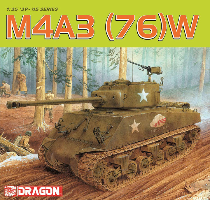 1/35 WW.II アメリカ軍 M4A3(76)W シャーマン マジックトラック/アルミ砲身/3Dプリントダックビル&ヘッドライト・ホーンガードパーツ/銅線ワイヤー付属 豪華仕様