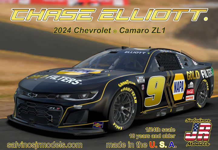 1/24 チェイス・エリオット #9 NAPA GOLD シボレー カマロ NASCAR 2024