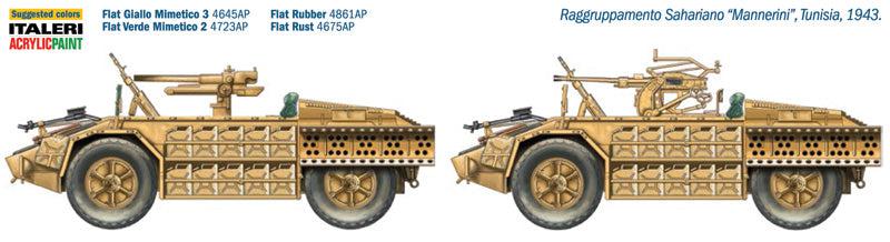 1/35 WW.II イタリア軍 装輪偵察車 カミオネッタ AS42 サハリアーナ