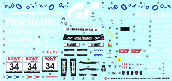 【再販】1/24 レーシングシリーズ BMW M6 GT3 2020 ニュルブルクリンク耐久シリーズ ウィナー PS