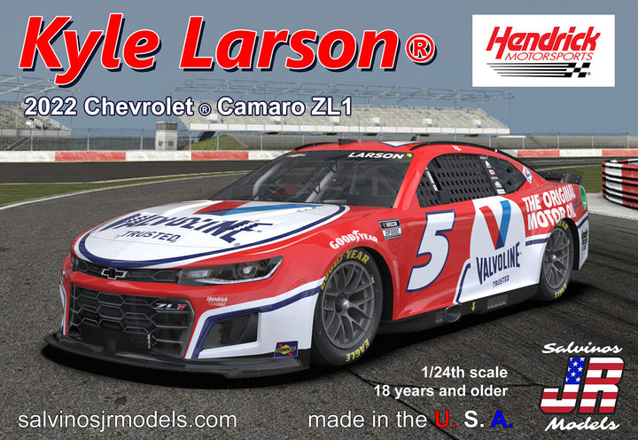 Salvinos JR Models(サルビノス J・R モデル) "カイル・ラーソン" #5 バルボリン シボレー カマロ NASCAR 2022 ネクストジェネレーション 1/24スケール 未塗装組立キット