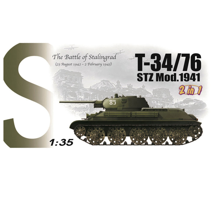 1/35 WW.II ソビエト軍 T-34/76 STZ 1941年型 2in1 マジックトラック付属