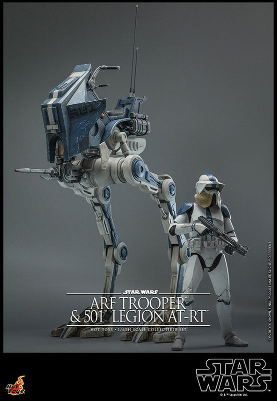 HotToys(ホットトイズ) 『スター・ウォーズ：クローン・ウォーズ』ARFトルーパー＆AT‐RT 第501大隊版 テレビ・マスターピース  1/6スケール 塗装済み可動フィギュア