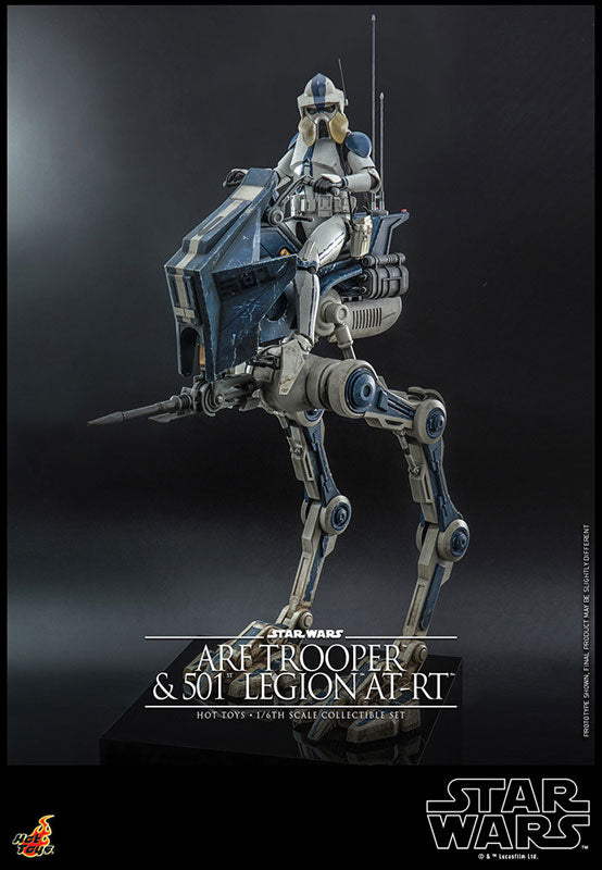 HotToys(ホットトイズ) 『スター・ウォーズ：クローン・ウォーズ』ARFトルーパー＆AT‐RT 第501大隊版 テレビ・マスターピース  1/6スケール 塗装済み可動フィギュア