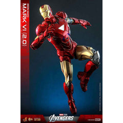 HotToys(ホットトイズ) アベンジャーズ アイアンマンマーク6（２.０版） ムービー・マスターピース ＤＩＥＣＡＳＴ 1/6スケール  塗装済み可動フィギュア