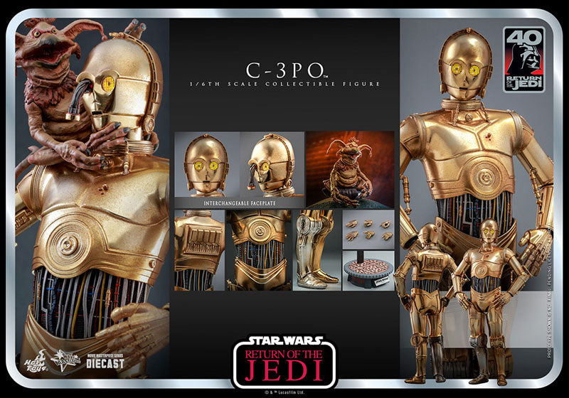 HotToys(ホットトイズ) スター・ウォーズ EP6 C-3PO ムービー・マスターピース DIECAST 1/6スケール 塗装済み可動フィギュア