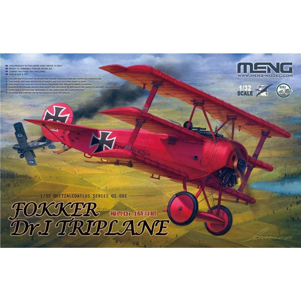 MENG MODEL(モンモデル) QS-002 1/32 フォッカー Dr.I戦闘機組立キット