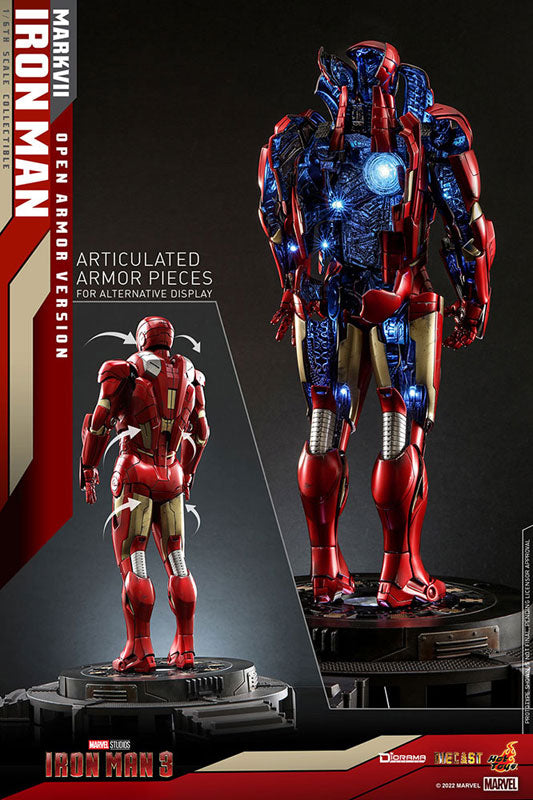 HotToys（ホットトイズ） 『アイアンマン３』１／６スケールジオラマ　アイアンマン・マーク７ ムービー・マスターピース DIECAST  1/6スケール 塗装済み可動フィギュア