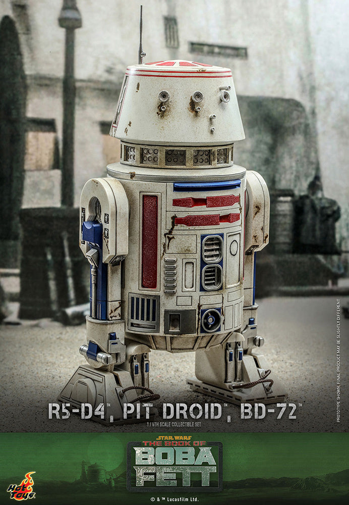 HotToys（ホットトイズ） Ｒ５-Ｄ４＆ピット・ドロイド＆ＢＤ-７２（３体セット） テレビ・マスターピース 1/6スケール 塗装済みフィギュア