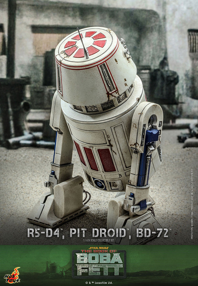 HotToys（ホットトイズ） Ｒ５-Ｄ４＆ピット・ドロイド＆ＢＤ-７２（３体セット） テレビ・マスターピース 1/6スケール 塗装済みフィギュア